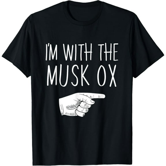 I'm With The Musk Ox Halloween Costume Party Matching T-Shirt