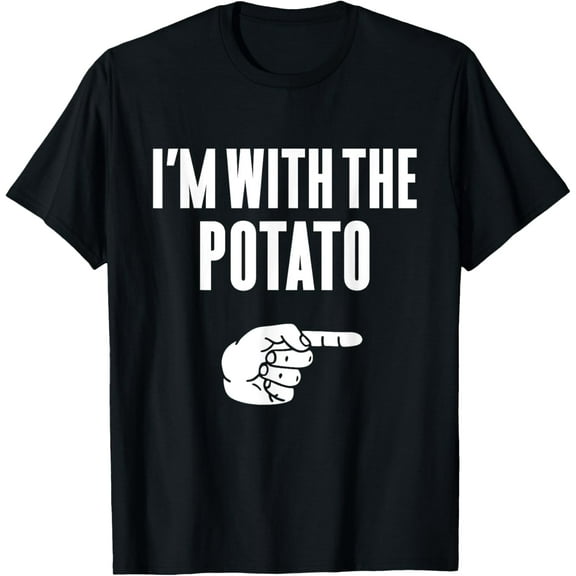 I'm With The Potato Funny Halloween Couple Costume Gift T-Shirt