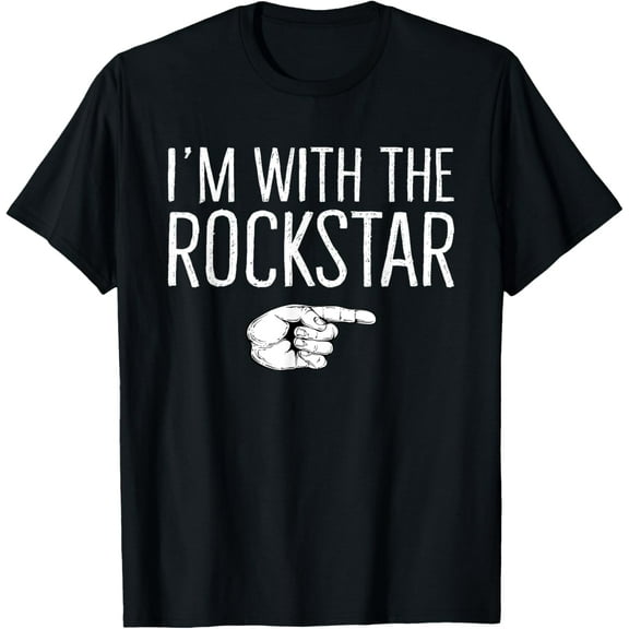 I'm With The Rockstar Matching Costume Lazy Halloween Party T-Shirt
