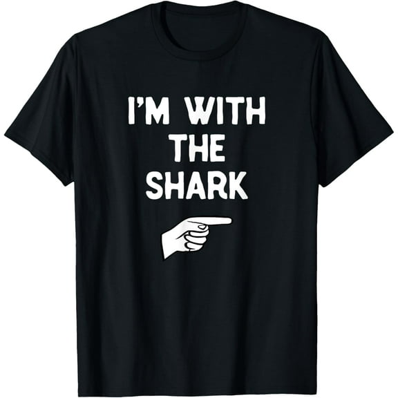 I'm With The Shark Costume Halloween Matching Party Funny Creative Graphic T-Shirt