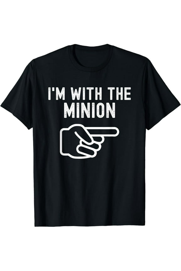 I'm With the Minion Funny Couples Matching Halloween Costume T-Shirt
