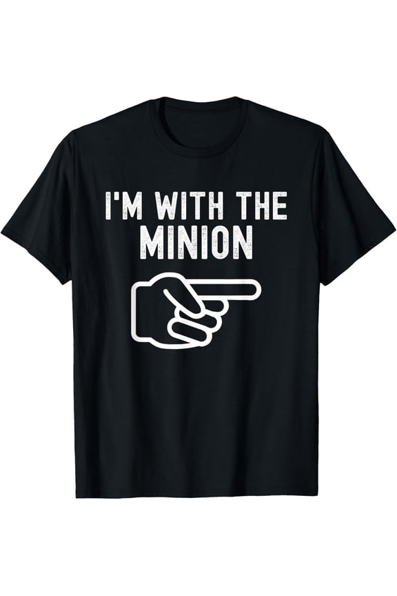 I'm With the Minion Funny Couples Matching Halloween Costume T-Shirt
