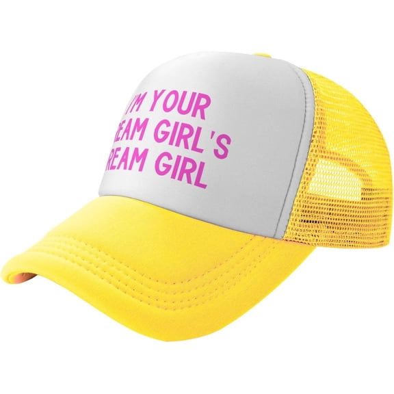 I'm Your Dream Girl's Dream Girl Trucker Hat - Snapback Hat,Baseball Cap for Men Women,Adjustable Fit,Black