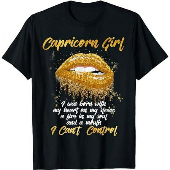 I'm a Capricorn Girl Shirt Funny Birthday T-Shirt for Women