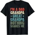 thumbnail image 1 of I'm a Dad Grandpa - Great Grandpa Nothing scares me - T-Shirt, 1 of 3