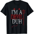 thumbnail image 1 of I'm a Devil Duh Halloween Costume T-Shirt, 1 of 3