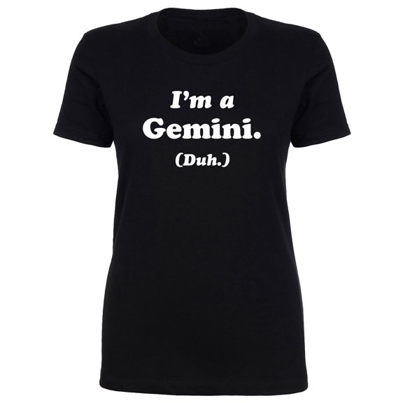 I'm a Gemini. (Duh.) Womens crewneck tee