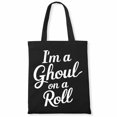 thumbnail image 1 of I'm a Ghoul on a Roll Pattern Costume Cool Easy Animal Halloween Gift Canvas Bag 2Pcs, 1 of 5