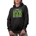 thumbnail image 1 of I'm a Golf Dad, Like a Normal Dad but Cooler with a Ball, Golf Player, Golfing or Golfer Themed Merch Gift, Black Hooded Sweatshirt or Hoodie, Large, 1 of 5