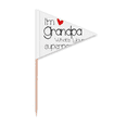 thumbnail image 1 of I'm a Grandpa What's your Superpower= Toothpick Triangle Cupcake Toppers Flag, 1 of 3