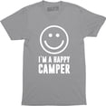 thumbnail image 1 of I'm a Happy Camper Smile Face Family Vacation Men Tourism Camping Travel T-Shirt, 1 of 4
