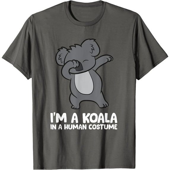 I'm a Koala In Human Tee Funny Softstyle Unisex T-Shirt,Charcoal Color,Size XL