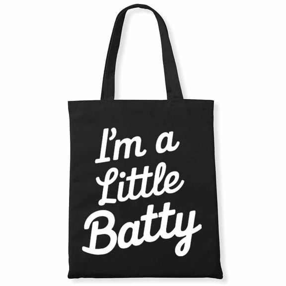 I'm a Little Batty Halloween Ninja Boy Kids Men Birthday Party Canvas Bag 1Pc