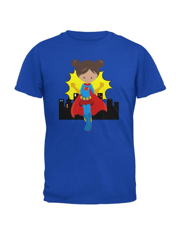 I'm a Mom What's Your Superpower Mens Soft T Shirt Royal X-LG