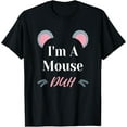 thumbnail image 1 of I'm a Mouse Duh Easy Halloween Costume Funny T-ShirtMen and women, Black T-shirt, size: Extra large, 1 of 4