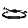 thumbnail image 1 of I'm a Naval Architect. Not a Magician but. Naval Architect Black Rope Bracelet, Nice Naval Architect, Engraved Bracelet for Coworkers, 1 of 1