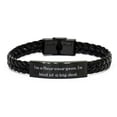 thumbnail image 1 of I'm a.. Neurosurgeon Braided Leather Bracelet, Brilliant Neurosurgeon Gifts, Engraved Bracelet For Friends from Colleagues, Birthday gift ideas, Unique birthday gifts, Personalized birthday gifts,, 1 of 1