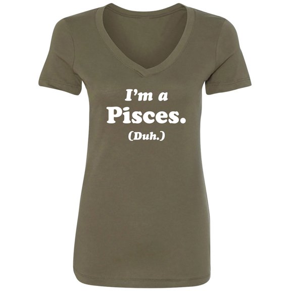 I'm a Pisces. (Duh.) Womens V-Neck T-Shirt