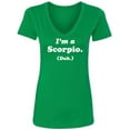thumbnail image 1 of I'm a Scorpio. (Duh.) Womens V-Neck T-Shirt, 1 of 2