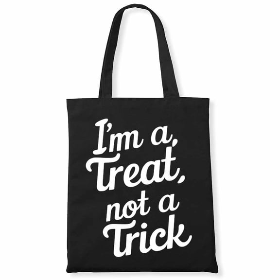 I'm a Treat, Not a Trick Halloween Tooth Dentist Dental Assistant Canvas Bag 1Pc