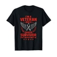 thumbnail image 1 of I'm a Veteran and a Cancer Survivor - Inspire Awareness T-Shirt, 1 of 5