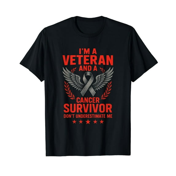 I'm a Veteran and a Cancer Survivor - Inspire Awareness T-Shirt