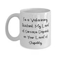 thumbnail image 1 of I'm a Veterinary Assistant. My Level of Sarcasm Depends. 15oz Mug, Veterinary assistant Present From Team Leader, Fun Cup F Men Women, 1 of 2