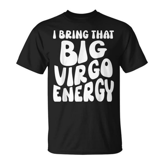 I'm a Virgo T-Shirt – Retro Groovy Zodiac Tee, Big Virgo Energy Graphic Shirt, Astrology Sign Women's Casual Apparel