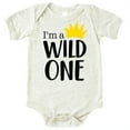 thumbnail image 1 of I'm a Wild One Shirt for First Birthday Outfit for Baby Boy Natural Heather Bodysuit 18 Months, 1 of 2