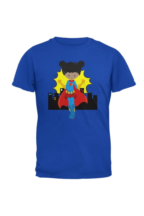 I'm a Woman What's Your Super Power Mens Soft T Shirt Royal MD
