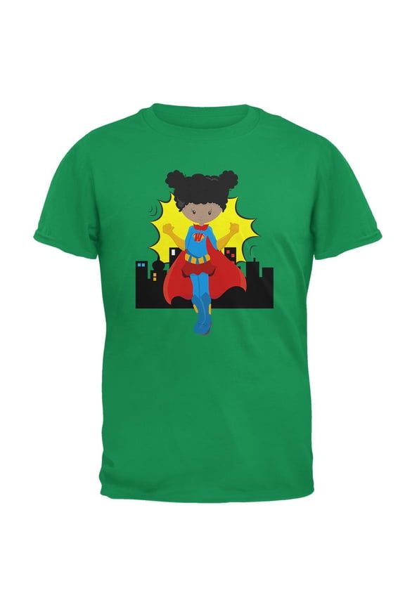 I'm a Woman What's Your Super Power Mens T Shirt Irish Green MD