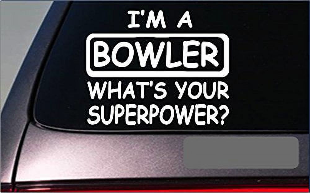 I'm an Bowler sticker decal *G348* bowling glove ball strike pins shoes ...