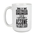 thumbnail image 1 of I'm an Electrical Engineer White Ceramic Coffee & Tea Mug Cup (15oz), 1 of 3