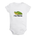 thumbnail image 1 of I'm fierce Funny Rompers For Babies, Animal Crocodile Pattern Jumpsuit, Newborn Baby Unisex Bodysuits, Infant Jumpsuits, Toddler 0-24 Months Kids One-Piece Oufits, 1 of 4