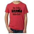 thumbnail image 1 of I'm only half related- Family Reunion youth T-shirts - Red MH200YFAM S57 M, 1 of 3