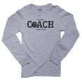 thumbnail image 1 of I'm the Basketball Coach That's Why Funny Men's Long Sleeve Grey T-Shirt, 1 of 2