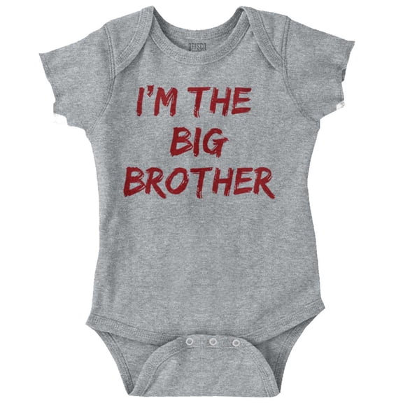 I'm the Big Brother Siblings Bodysuit Jumper Boys Infant Baby Brisco Brands 24M