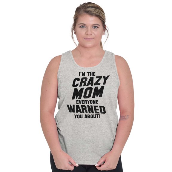 I'm the Crazy Mom Hilarious Mothers Womens Plus Size Graphic Tank Top Brisco Brands 3X