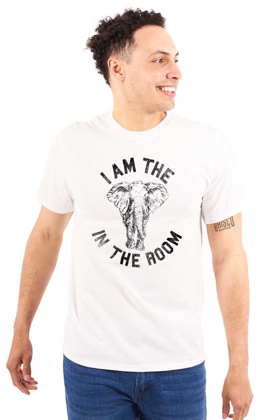 I'm the Elephant in Room Funny Joke Men's Graphic T Shirt Tees Brisco Brands M
