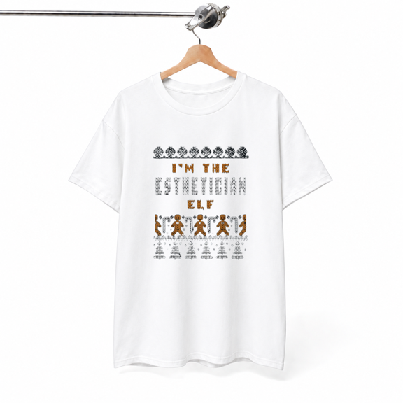 I'm the Esthetician Elf Skin Therapist Christmas Apparel Top Unisex T-Shirt,S-5XL