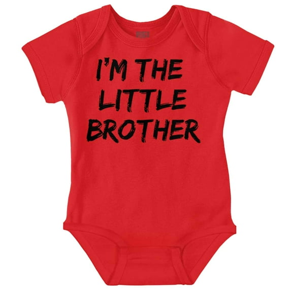 I'm the Little Brother Siblings Bodysuit Jumper Boys Infant Baby Brisco Brands 12M