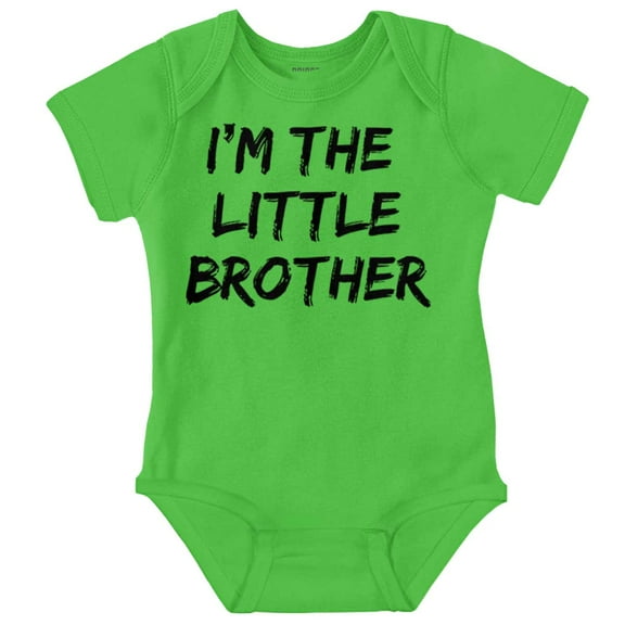 I'm the Little Brother Siblings Bodysuit Jumper Boys Infant Baby Brisco Brands NB