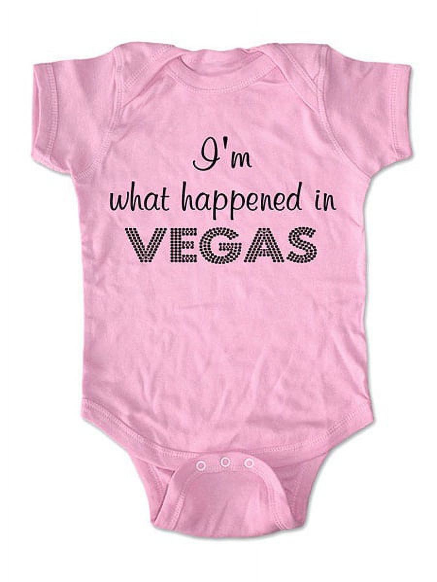 I'm what happened in Vegas - wallsparks cute & funny Brand - baby one piece bodysuit - Great baby shower gift!