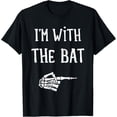 thumbnail image 1 of I'm with the bat funny matching couple costume halloween T-Shirt, 1 of 3