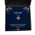 thumbnail image 1 of I married my wife for her cooking skills, and she has never. Wife Crown Pendant Necklace, Gag Wife Gifts, Jewelry For Wife, Birthday present, Gift ideas, Unique gifts, Personalized gifts, Handmade, 1 of 5
