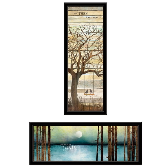 TrendyDecor4U I Met You Living Your Dreams 2-Piece Vignette Wall Art V555-704G