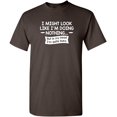 thumbnail image 1 of I might Look Like I'm Doing Nothing But In My Head I'm Quite Busy Graphic Tees Mens Gift For Sarcasm Laughs Lover Novelty Funny T Shirt, 1 of 5