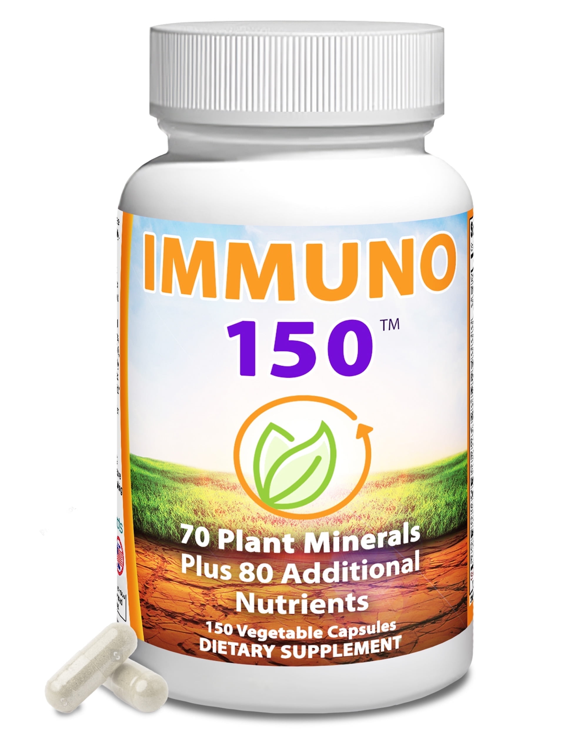 Immuno150 Immune Support Supplement, 150 Vegetable Capsules - Immunity Boost Packed w/ Antioxidants