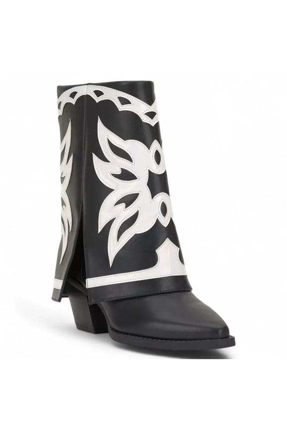 I.n.c. International Concepts Women's Fold-Over Cuffed Cowboy Boots (Size 8.5)