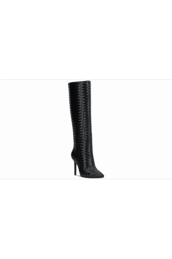 I.n.c. International Concepts Women's Savonia Woven Knee High Boots, Black Woven